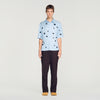 Velvet Flowers Mc Loose-Fit Floral Shirt Sky Blue