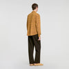 Thread Shirt Shirt with velvet flocking Mustard