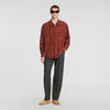 Thread Shirt Shirt with velvet flocking Burnt Orange