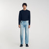 Regular Stonewash And Whiskers Light Blue - Denim