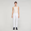 Regular White Regular Raw Jeans White
