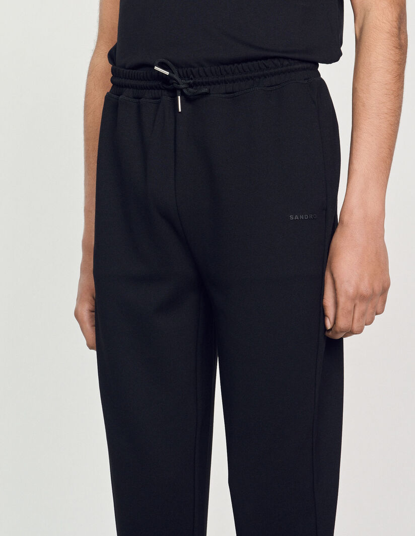 Knitted Jogging Bottoms Black