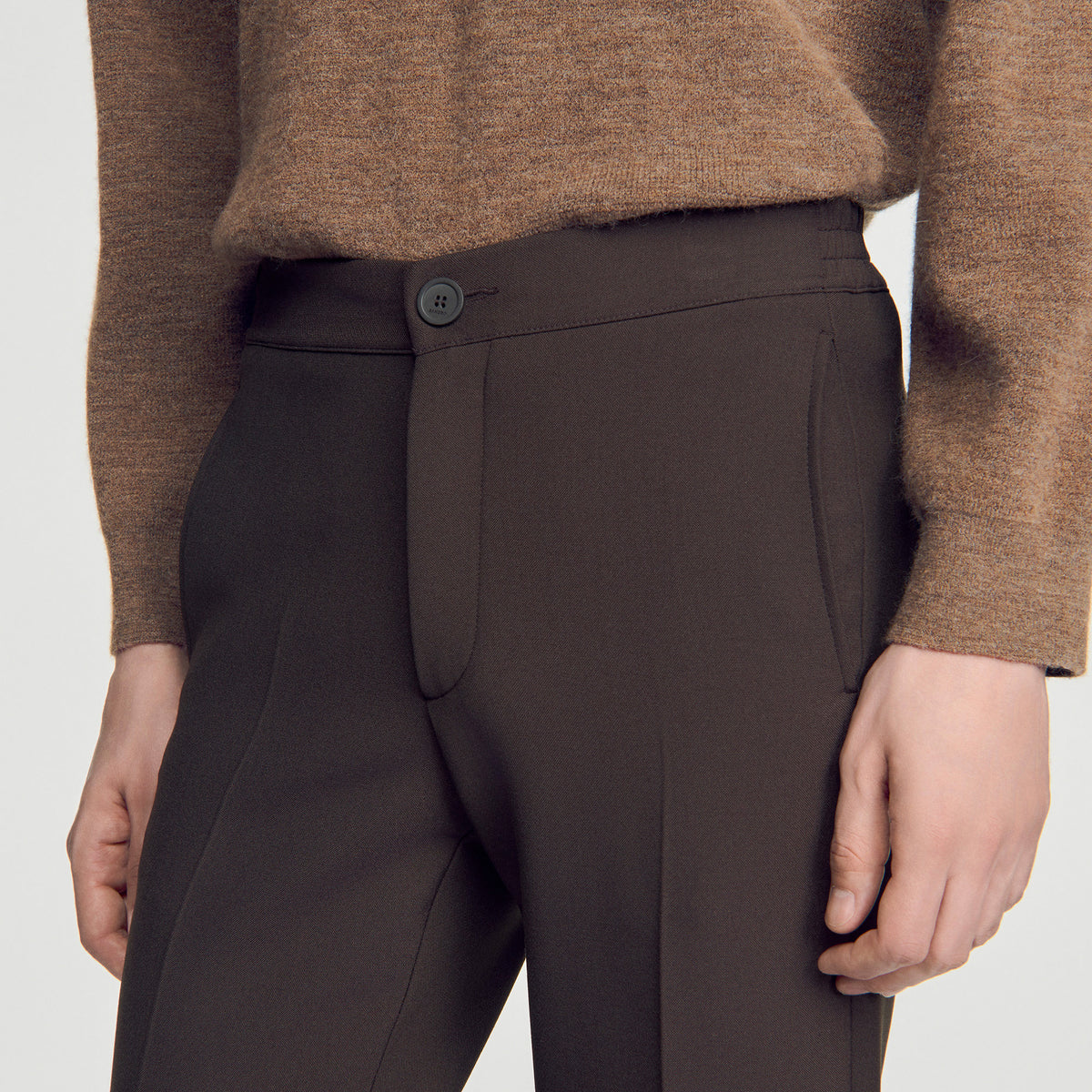 Jersey Jersey trousers Dark Taupe