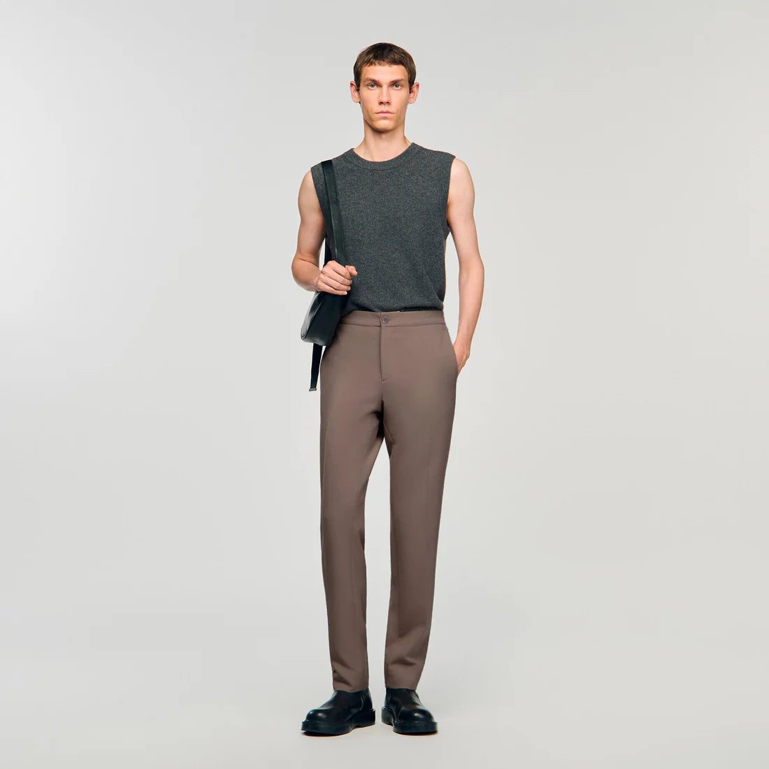 Jersey Trousers Light Taupe