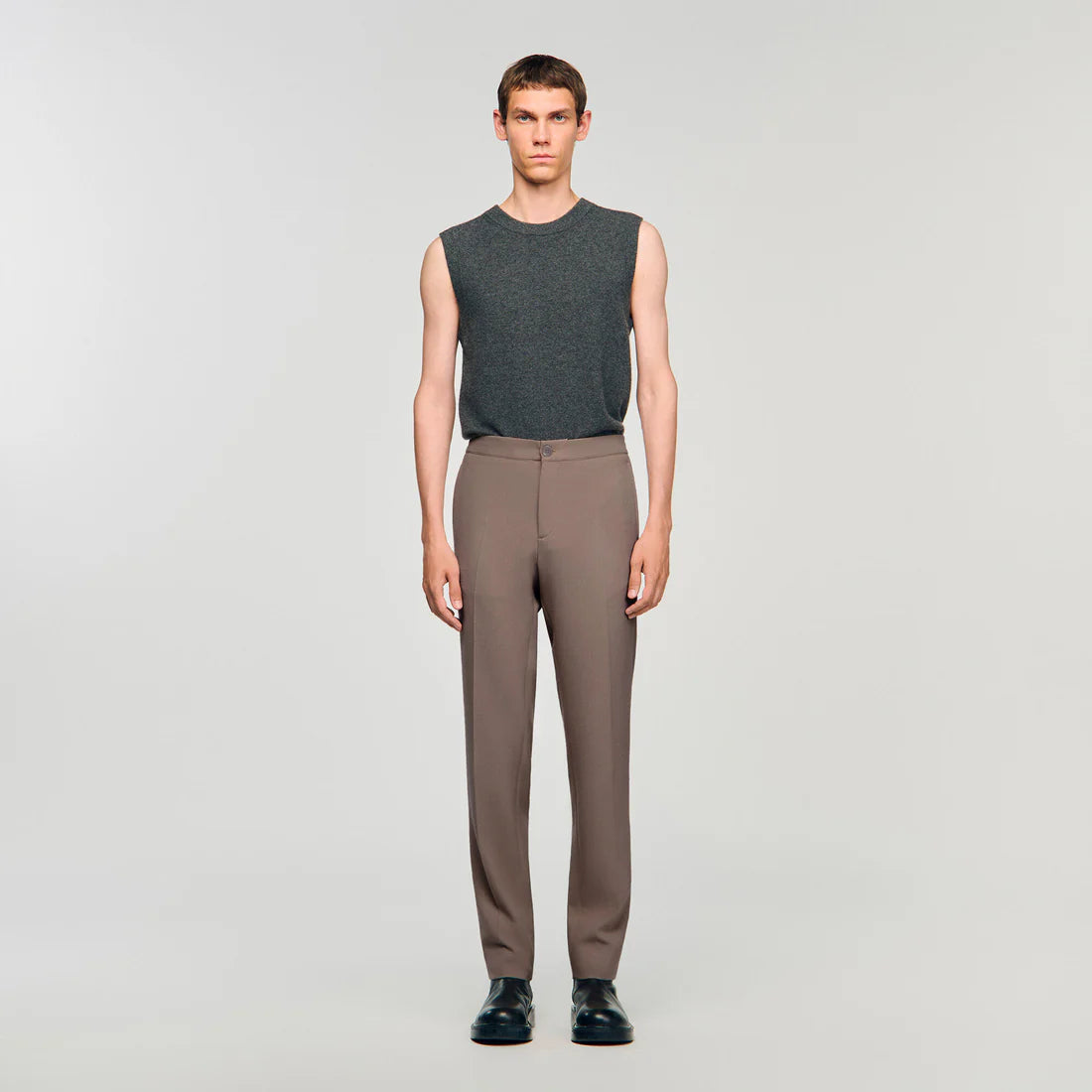 Jersey Trousers Light Taupe