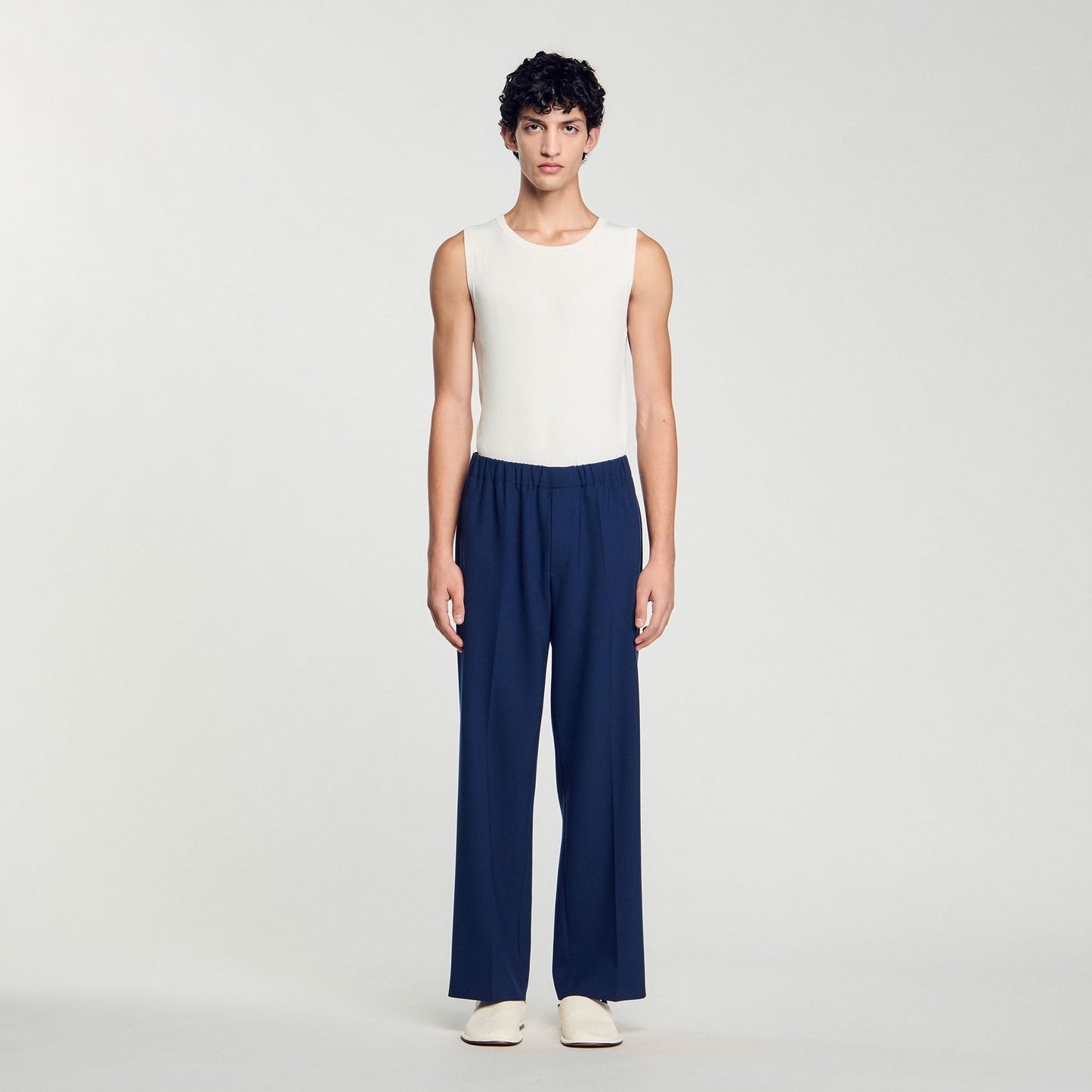 Wide-Leg Trousers Royal Blue