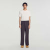 Large Jersey Wide-leg trousers Dark Taupe