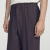 Large Jersey Wide-Leg Trousers Dark Chocolate