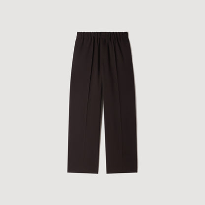 Large Jersey Wide-leg trousers Dark Taupe