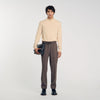 Elasticated Waist Trousers Taupe