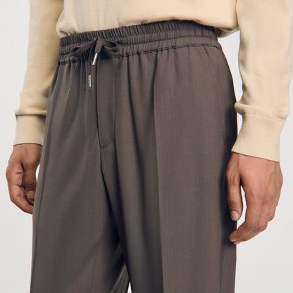 Elasticated Waist Trousers Taupe