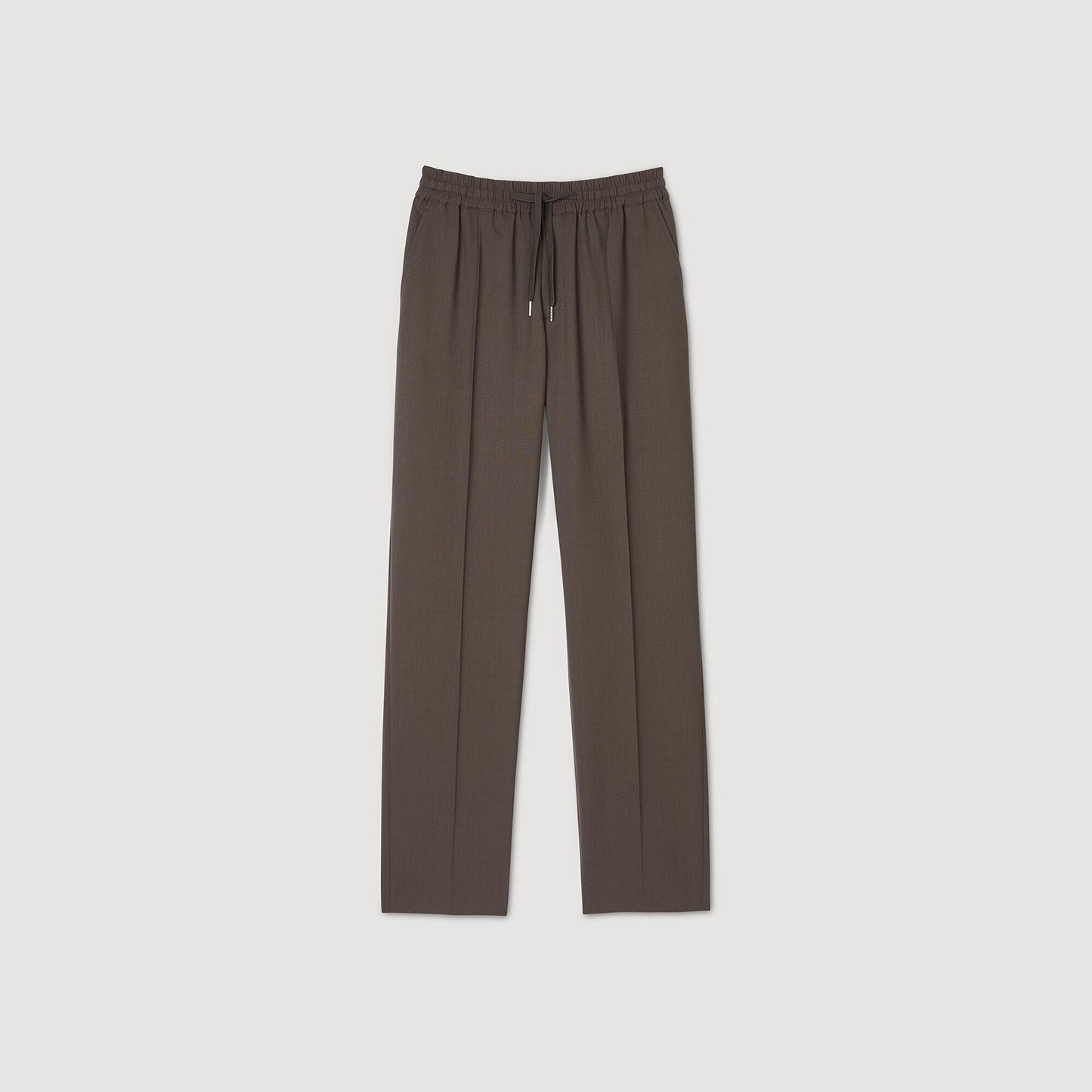 Elasticated Waist Trousers Taupe