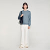 Sandro Logo Crewneck Logo Sweatshirt Grey / Blu