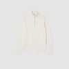Zip Sweater Wool Jumper With Zip Collar Off White