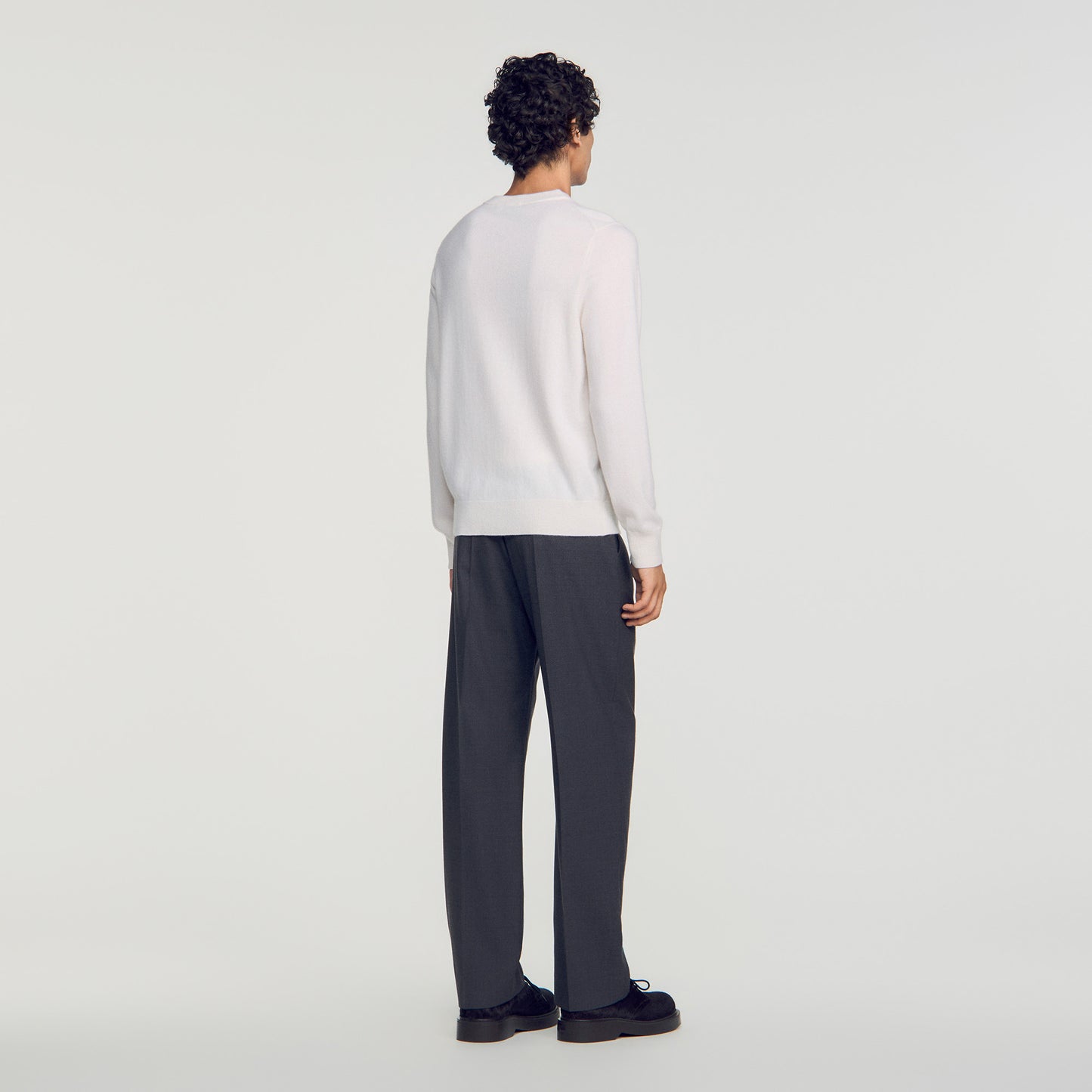 Crewneck Cashmere Cashmere jumper Ecru