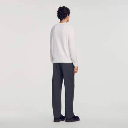 Crewneck Cashmere Cashmere jumper Ecru