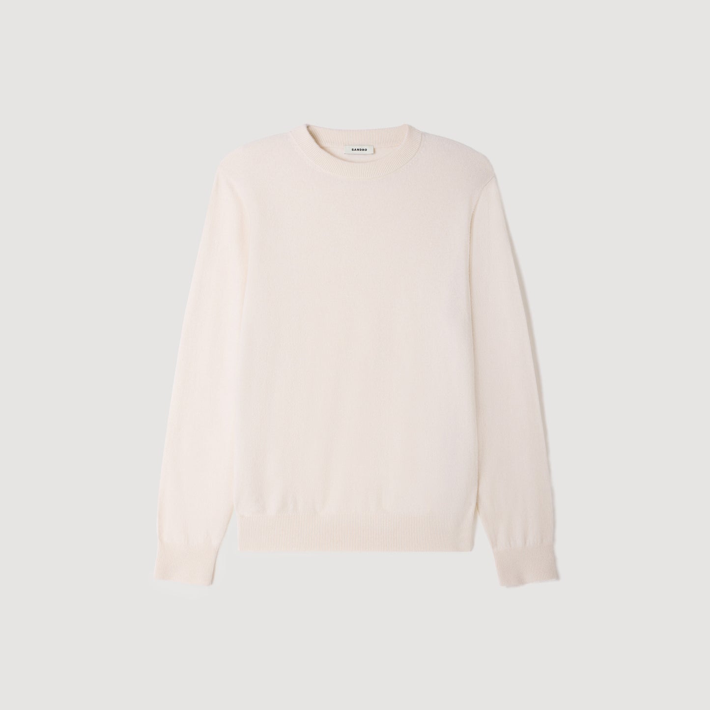 Crewneck Cashmere Cashmere jumper Ecru