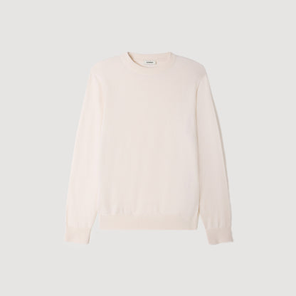 Crewneck Cashmere Cashmere jumper Ecru