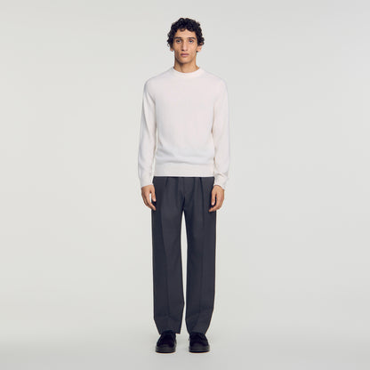 Crewneck Cashmere Cashmere jumper Ecru