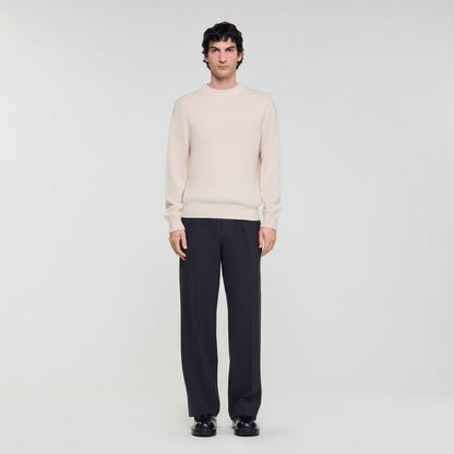 Crewneck Cashmere Cashmere Sweater Off White
