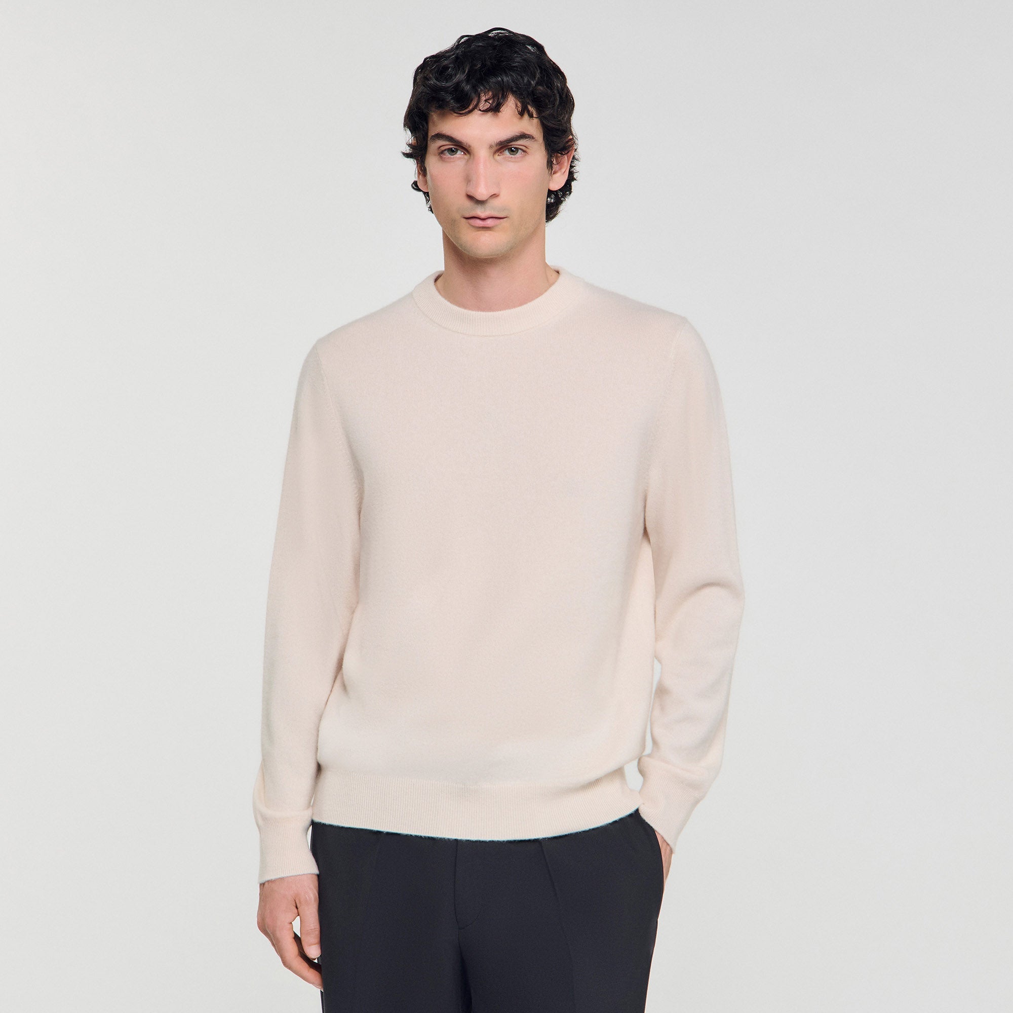 Crewneck Cashmere Cashmere Sweater Off White