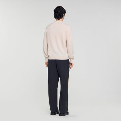 Crewneck Cashmere Cashmere Sweater Off White