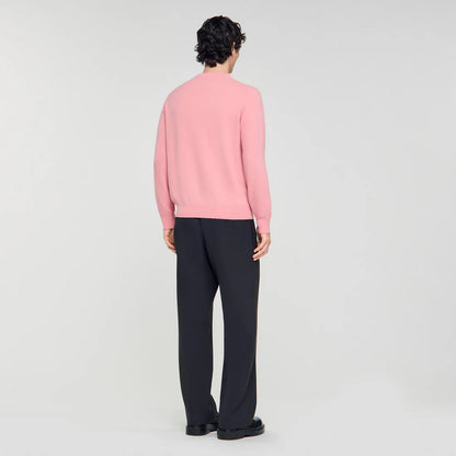 Crewneck Cashmere Sweater Baby Pink