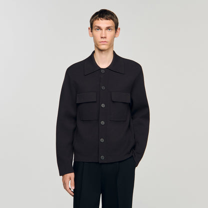 Home Cardigan Knit Jacket Chocolate