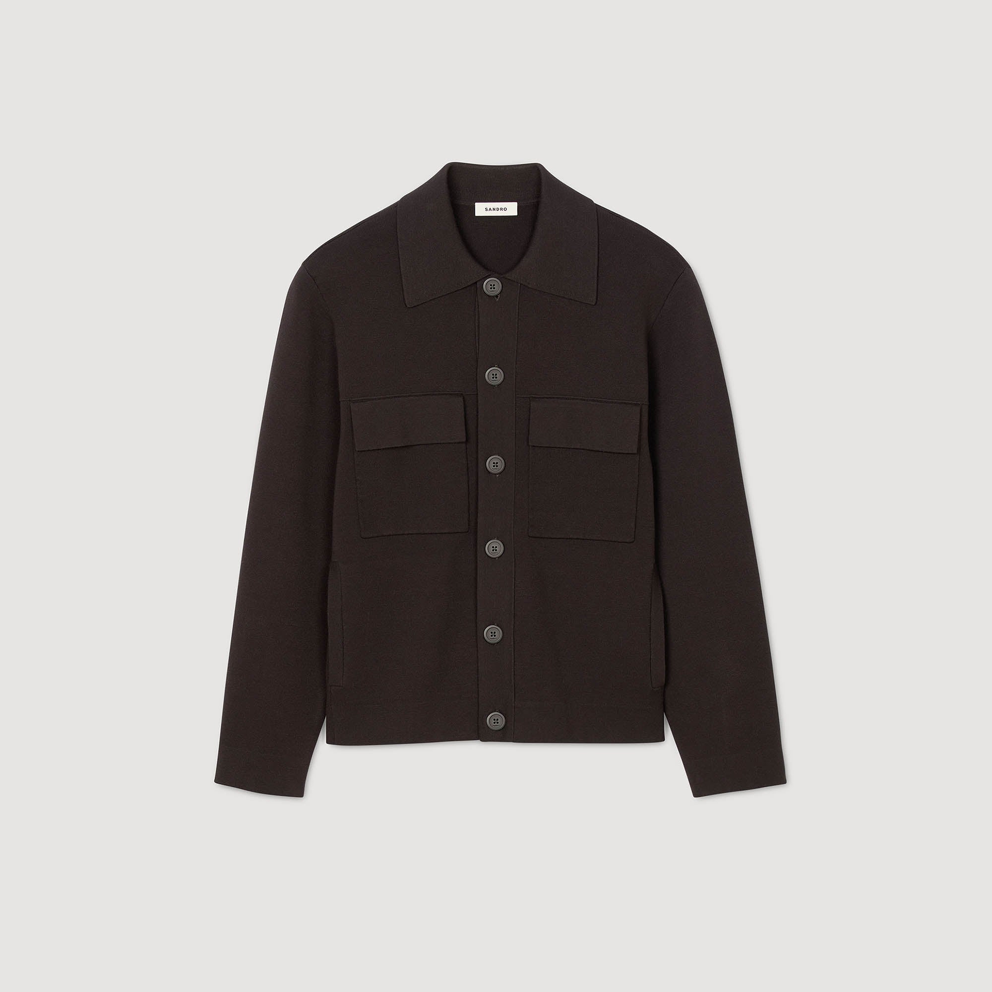 Home Cardigan Knit Jacket Chocolate