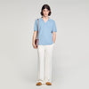 Riccardo Polo Stretch Knit Polo Shirt SKY BLUE
