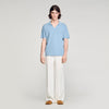 Riccardo Polo Stretch Knit Polo Shirt SKY BLUE