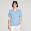 Riccardo Polo Stretch Knit Polo Shirt SKY BLUE