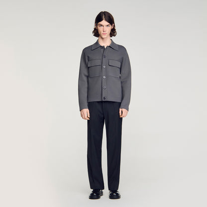 Home Cardigan Milano Knit Jacket Dark Grey