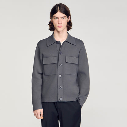 Home Cardigan Milano Knit Jacket Dark Grey