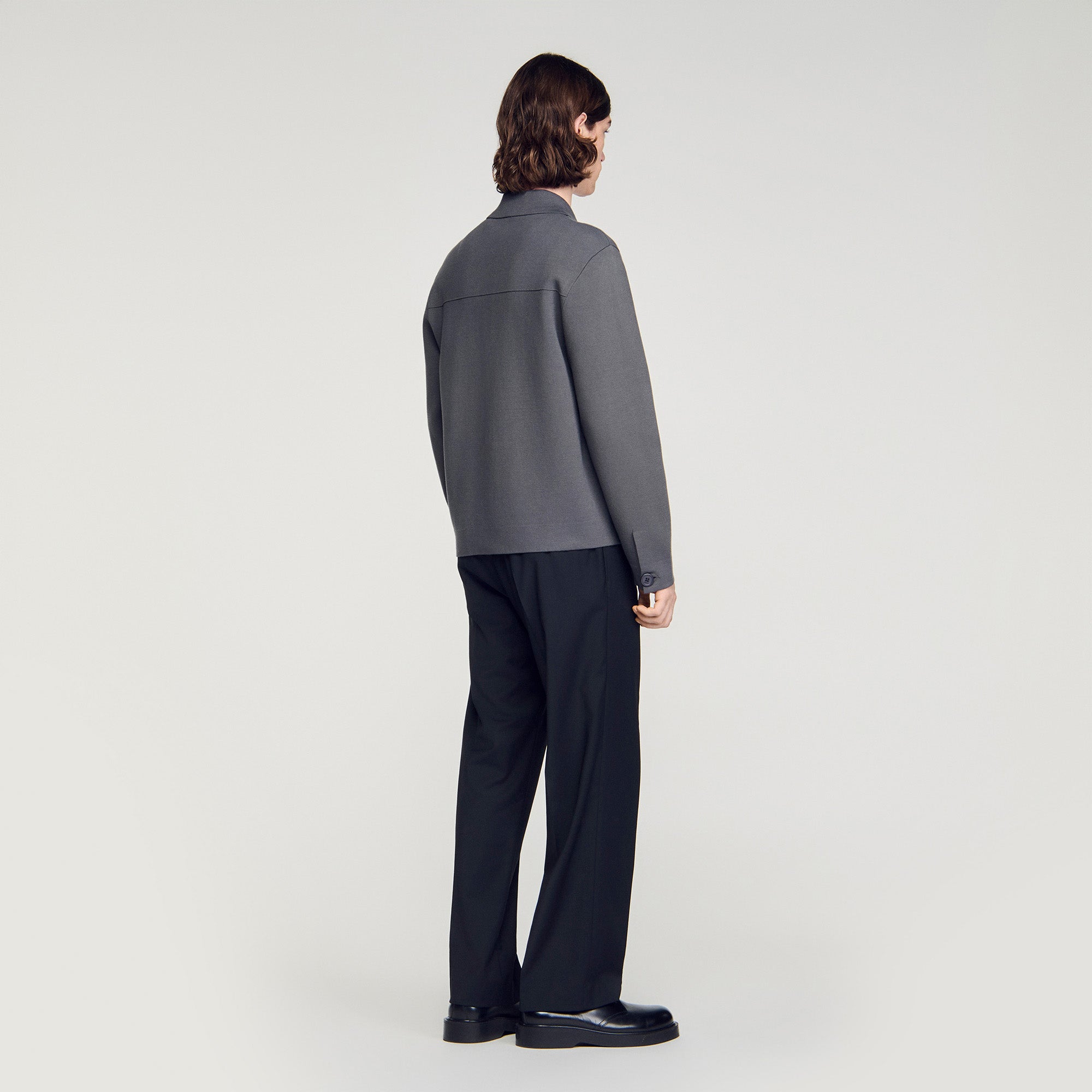 Home Cardigan Milano Knit Jacket Dark Grey