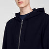 Home Zip Hoodie Oversized Sweatshirt Black
