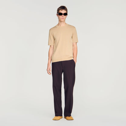 Pablo Tee Cotton  Knit Jumper Cappucino