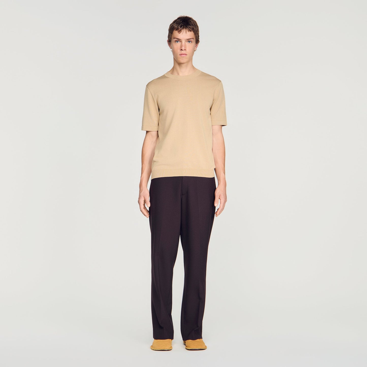 Pablo Tee Cotton  Knit Jumper Cappucino