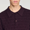 Sponge Polo  Knit Jumper Chocolate
