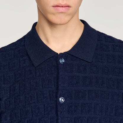 Sponge Shirt Mc  Knit Jumper Navy Blue