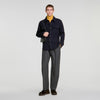 Felted Shirt Boiled wool overshirt Navy Blue