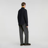 Felted Shirt Boiled wool overshirt Navy Blue