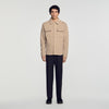 Felted Shirt Boiled wool overshirt Beige / Taupe