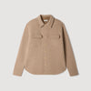 Felted Shirt Boiled wool overshirt Beige / Taupe