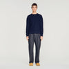 Sponge Crewneck  Knit Jumper Navy Blue
