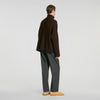 Oversize Rib Turtleneck Ribbed wool and cashmere jumper Chocolate