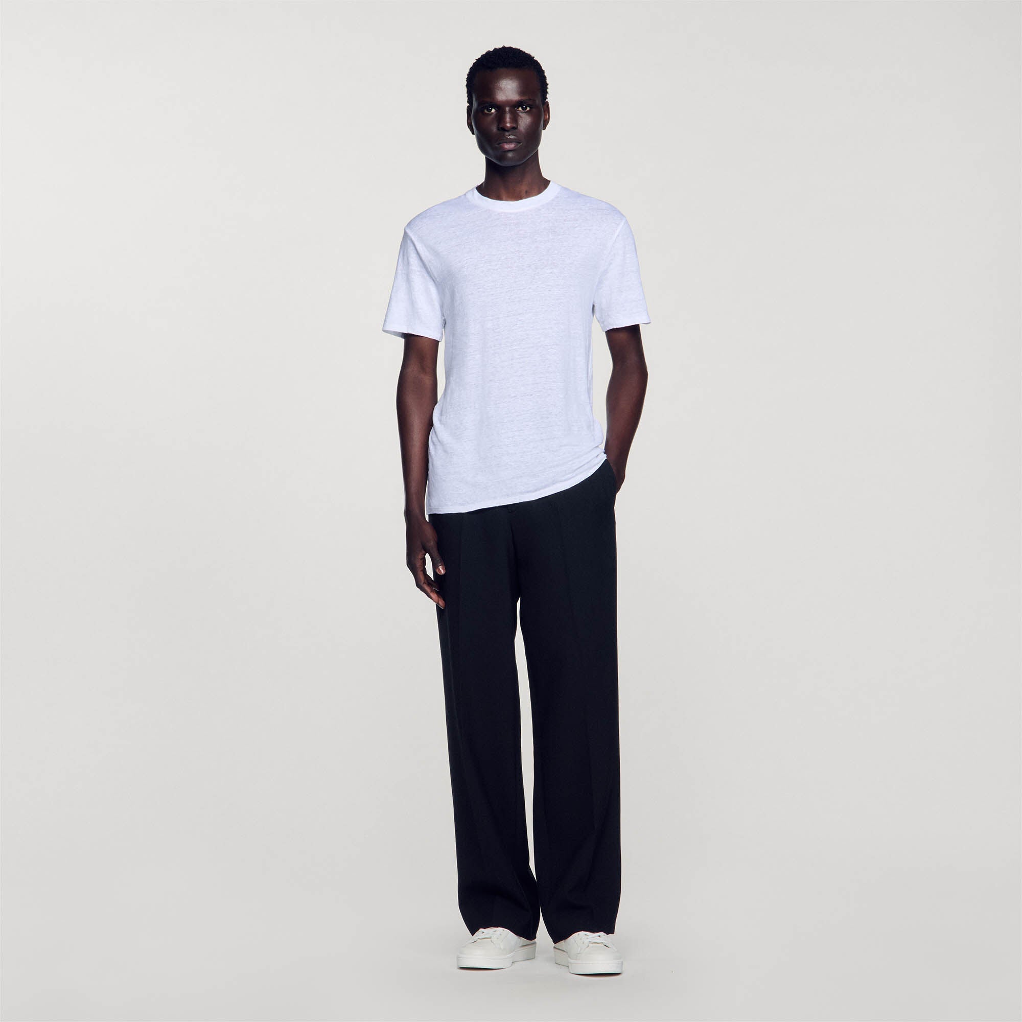 Linen T-Shirt white