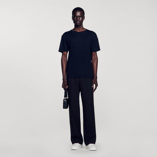 Linen T-Shirt Black