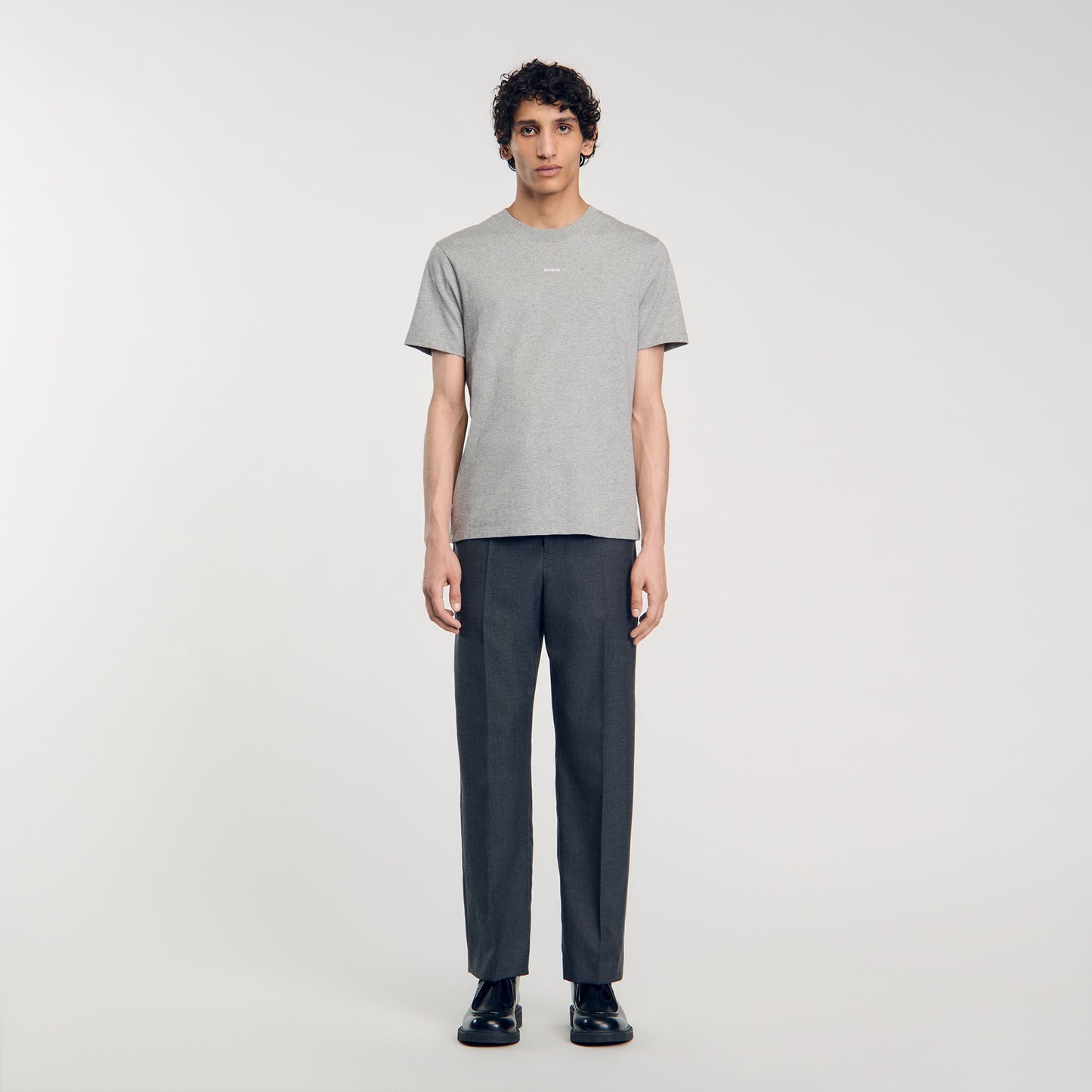 Sandro Heather Tee Mocked Grey