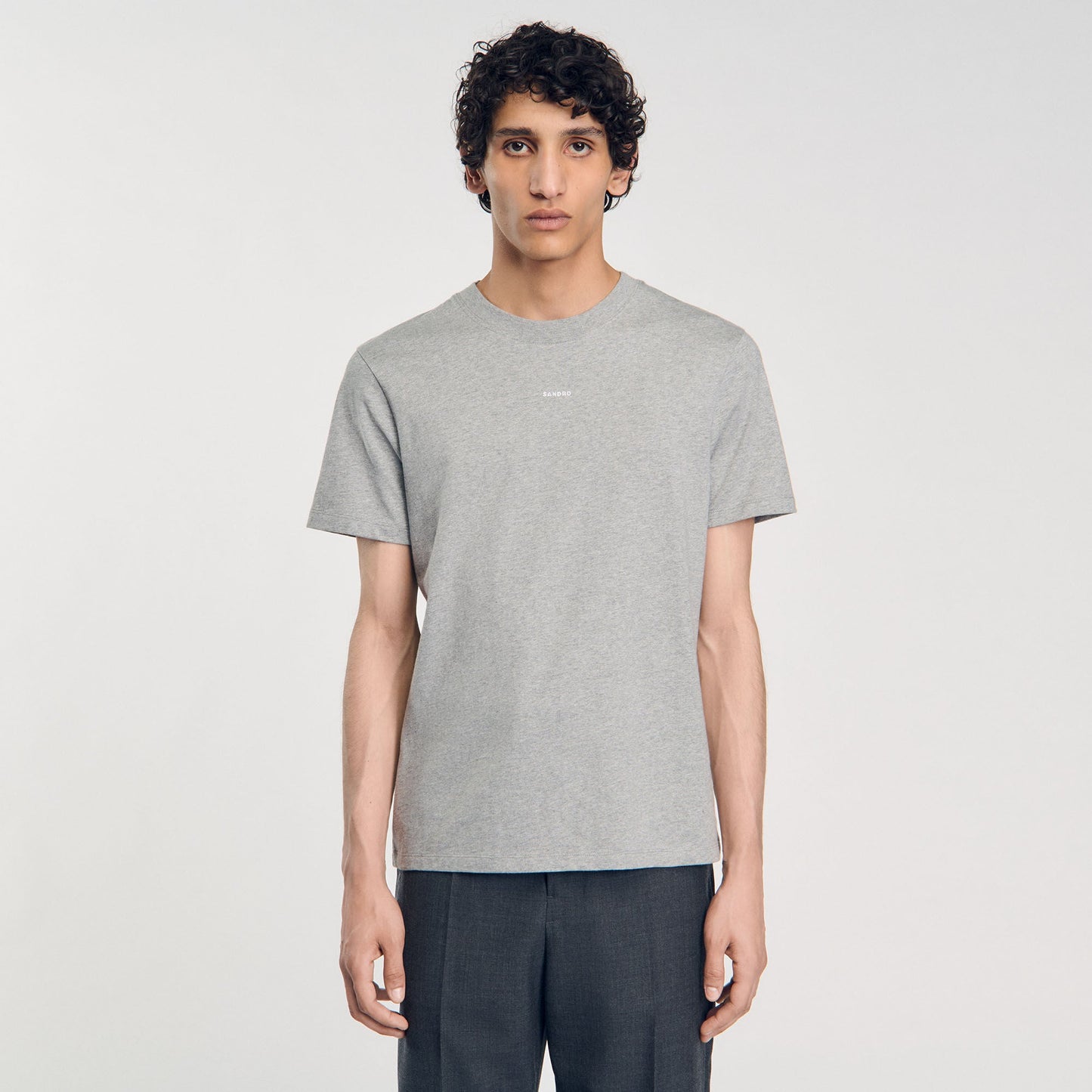 Sandro Heather Tee Mocked Grey